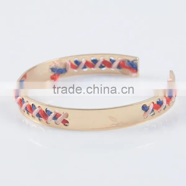 2016 Latest Men's And Women Stainless Steel Silver Plated Cable Bangle Bracelets Set photo-3