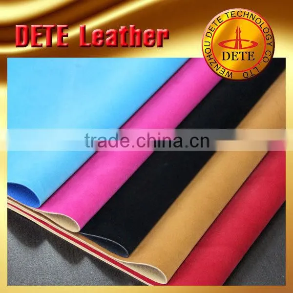 Flocking pu Leather PU Synthetic Leather for Making Shoes From China Wholesale Faux Leather Fabric