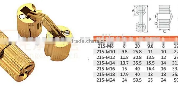 Convex Cross Hinge Zinc Alloy Soss Door Hinge Conceal Cabinet Hinge From China Manufacture photo-4