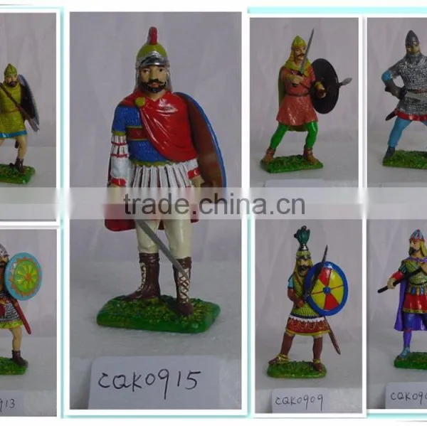 Metal Painting Knight Armor, Colored Soldier Figurines, Painted Warrior photo-2