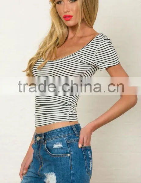 2014 New Arrival Beauty Women Casual T Shirt Design Tshirt Bulk Buy From China photo-6