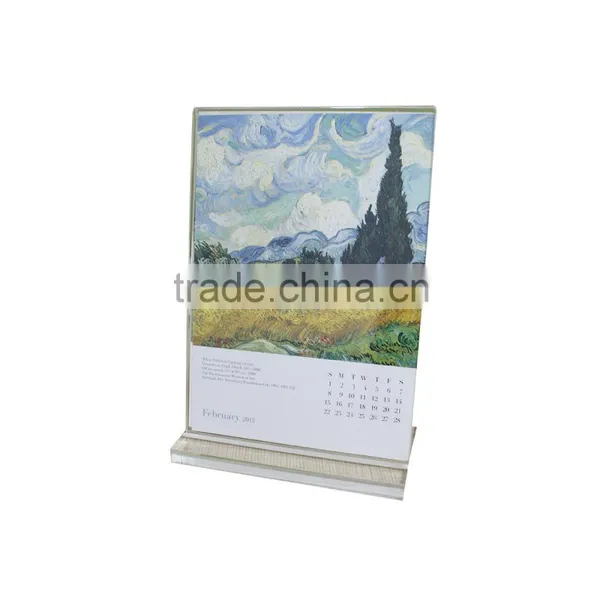 Hot Pantone Color Art Paper Standup Desk Calendar photo-2