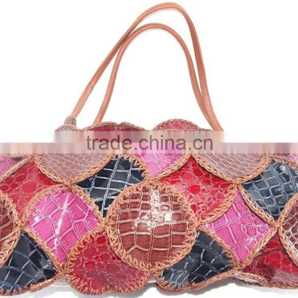 Handmade Crochet Leather Bag for Female Trendy Style Best Quality Material Low Price photo-3
