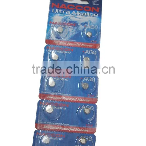 AG0 1.5V 10mAh Alkaline Button55 Cell Battery SA photo-3