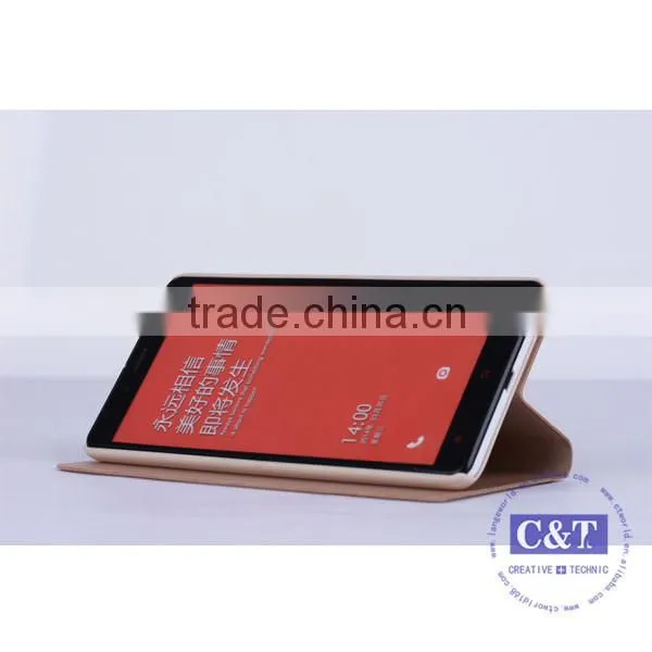 C&T Elegant Slim Flip Flio Leather Protective Case Cover for XIAOMI 4 M4 MI4 photo-5