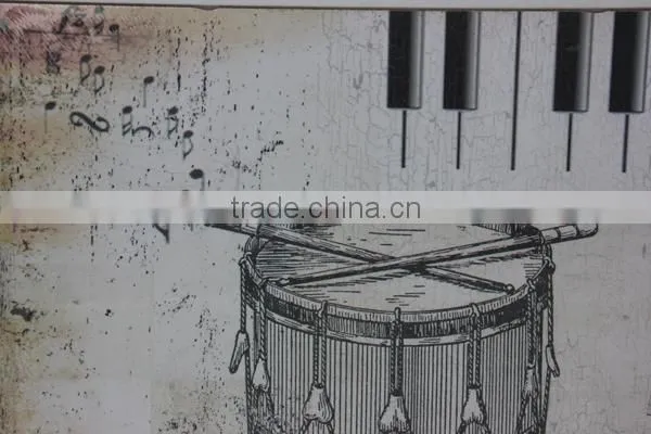 Vintage Wooden Wall Painting Hanging Decor photo-3