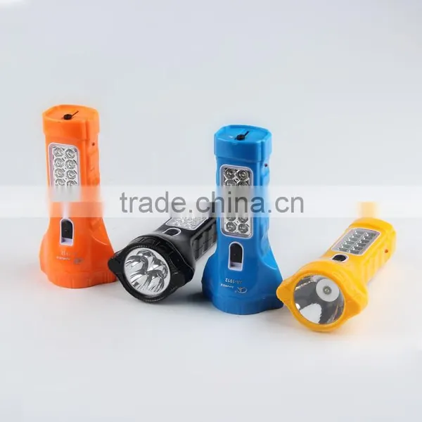 Factory Derect Led Flashlight Multi-function 1W LED Torch Rechargeable Torch Flashlights With 12 Side Led Light 1912 photo-2