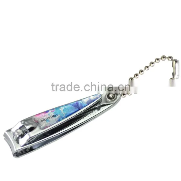 Small Size Nail Clipper With Colorful Sticker Handle