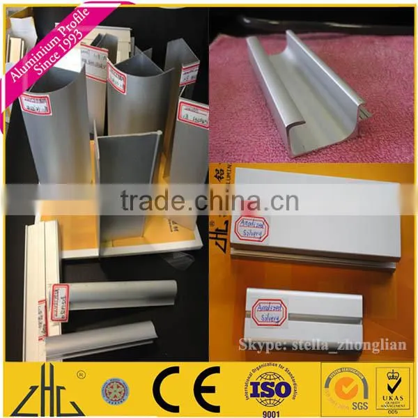 Wow!! Satin Aluminum Extrusion for Kitchen Cabinet/ CP Chrome Polished, SS Brushed Kitchen Cabinet Aluminium Profile and Frame photo-4