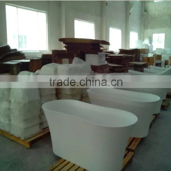 Acrylic Portable Freestand Bathtub,Solid Surface Bathtub,artificial Stone Freestanding Bath Tub photo-6