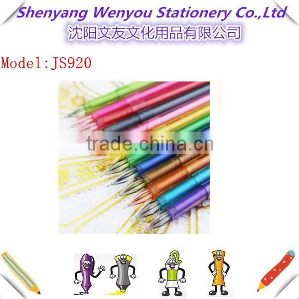 12 Colour Gel Pen Set Diamond Glitter Gel Ink Pen for School Student photo-3