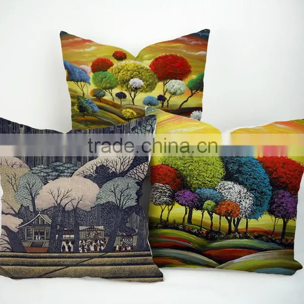 Latest New Cushion Design Print Decorative Chair Cushion Custom Pillow Covers 18*18