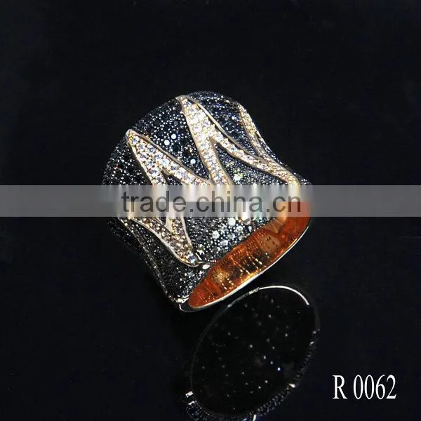 925 Silver Fashion Man Ring AAA Clear Zircon Ring With Factory Price photo-4