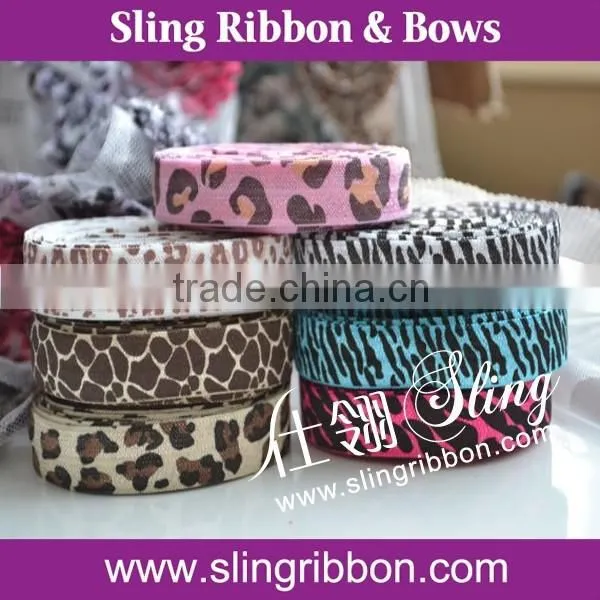 Printed Elastic Ribbon 5/8" 16mm Soft Hair Ties photo-4