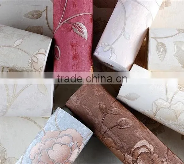 Decoration Materials Embossed Effect Pvc Wallpaper photo-6