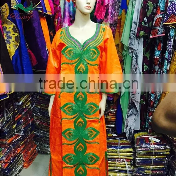 Bazin Riche Dress 2016 African Bazin Embroidery Design Dress for Women Design Fashion Dress photo-5