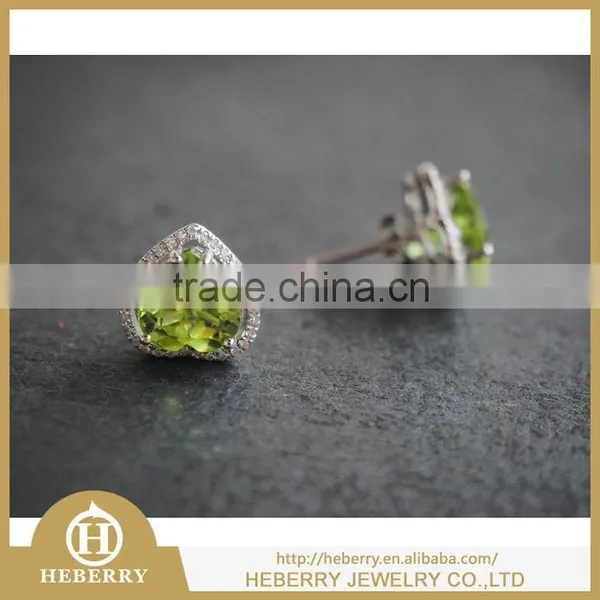 Heart Shape Crystal Gemstone Earring With Semi-precious Gemstone for VIP Gift photo-3