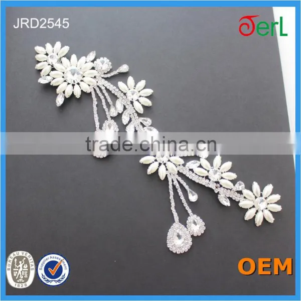 Wholesale Rhinestone and Crystal Applique Ornaments Lace Trimming photo-3