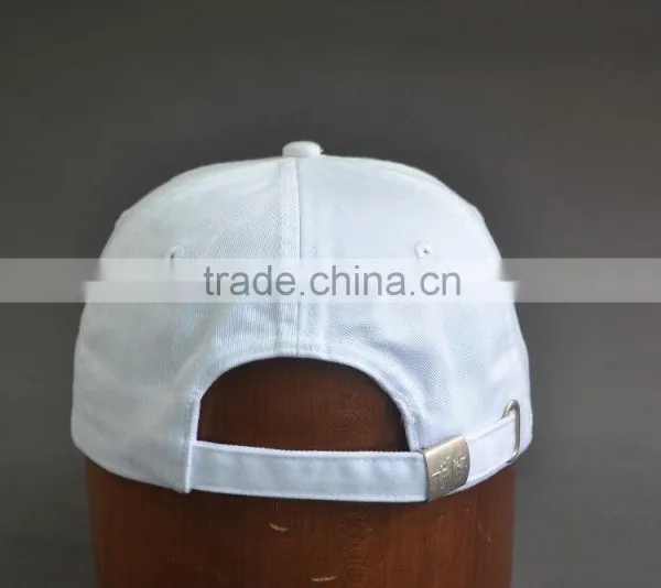 White Cotton Baseball Washed Cap photo-4