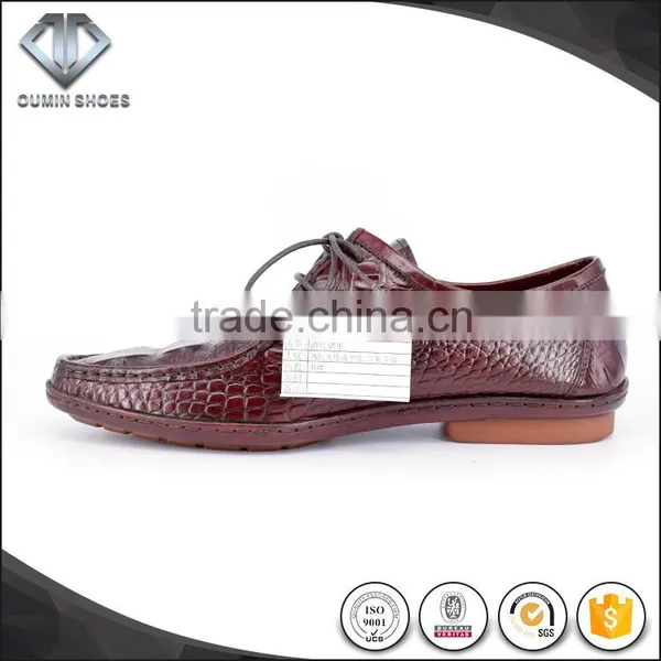 Goodyear Driving Shoes Injection Molding High Level Genuine Leather Men Shoes The Crocodile Pigskin photo-4