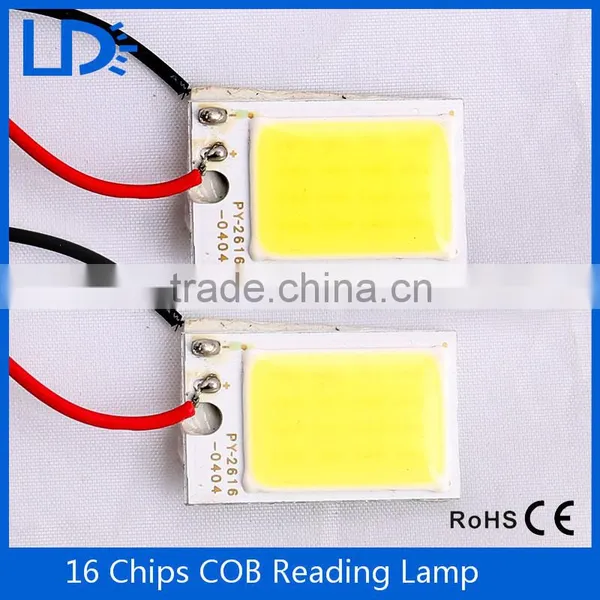 Promotion Cob Led Panel Lamp With Dome Festoon BA9S 3Adapter Car Auto Interior Reading Map Lamp photo-4