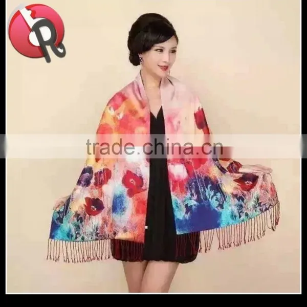Digital Print Silk Scarf photo-6
