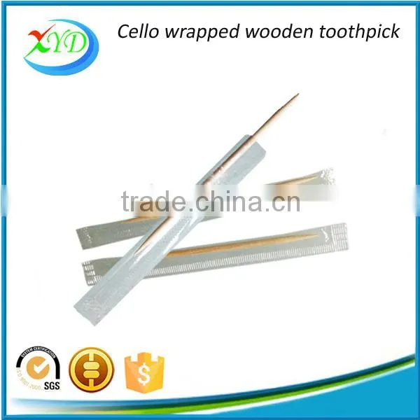 2016 Hot Sales Individually Cello Wrapped Wooden Toothpick photo-6