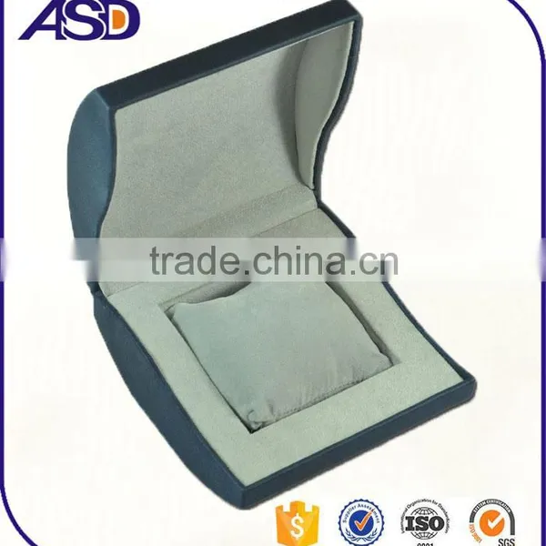 High-grade Cheap Blue Velvet Watch Box Custom Made Logo Printing Watch Boxes photo-2