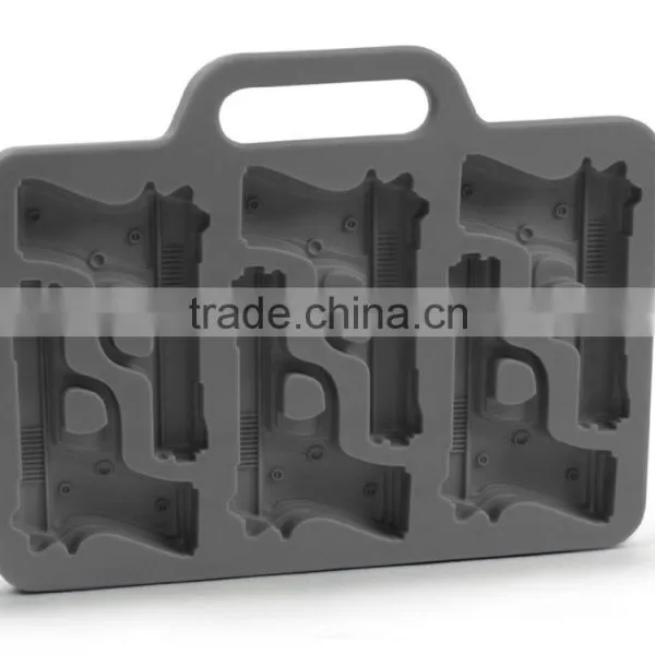 Vktech Bar Party Drink Ice Tray Cool Pistol Gun Ice Cube Style Ice Mold Ice Maker Mould photo-2