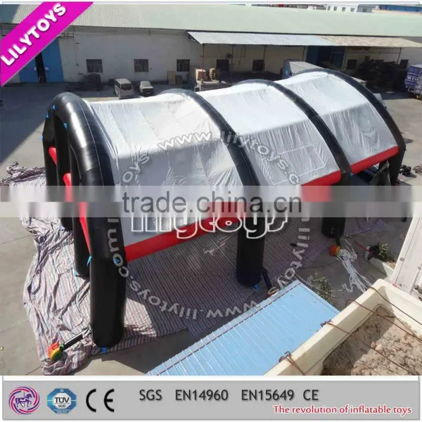 Special Workmanship Inflatable Tent China/outdoor Large Tent/0.55PVC Used Tent/black Tent photo-2