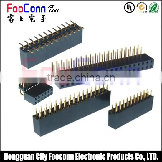 Hot Sale Pitch2.54mm Female Header Right Angle Dip photo-2