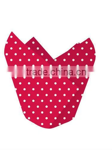 Easy Clean Factory Price Wholesale Food Grade Dot Cupcake Wrapper photo-3