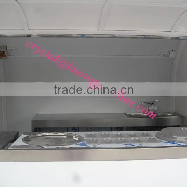 Mobile Catering Van Crepe Kiosk Mobile Fried Ice Cream Cart photo-2