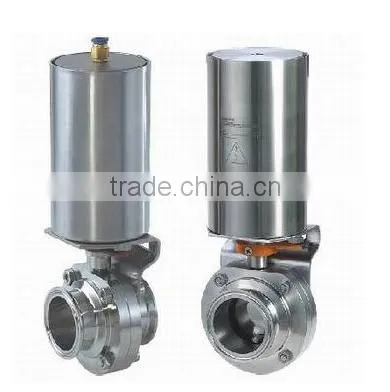 Popular Tri-clamp Connection Electric/penumatic Butterfly Valve photo-3