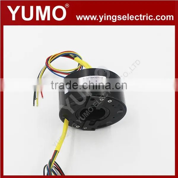 Electric Slip Ring Ethernet Type High Current SRH3899-6P 38.1mm 500mm 6 Circuits Slip Ring photo-3