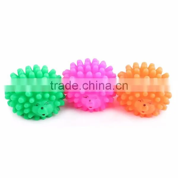 Evade Glue Pet Squeak Toys the Hedgehog Shape Small Size 6cm photo-2