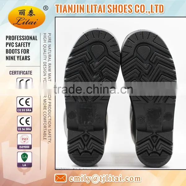 Hot Selling Black PVC Safety Rain Boots With Steel Toecap photo-5