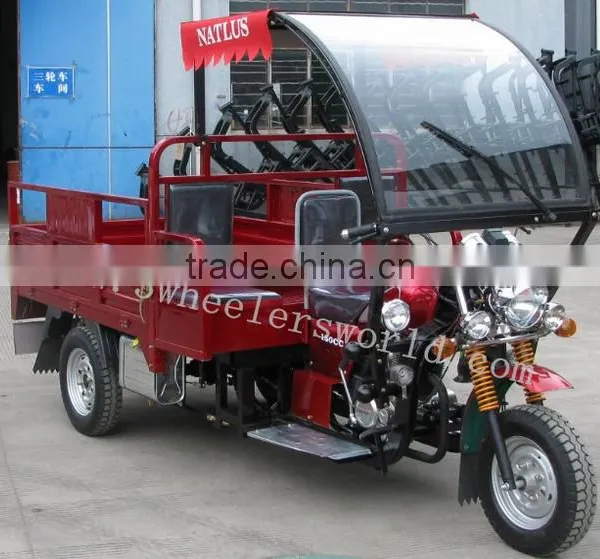 Africa Type,New Sale 150CC/200cc Cabin Three Wheel Food Tricycle Cart for Sale photo-3