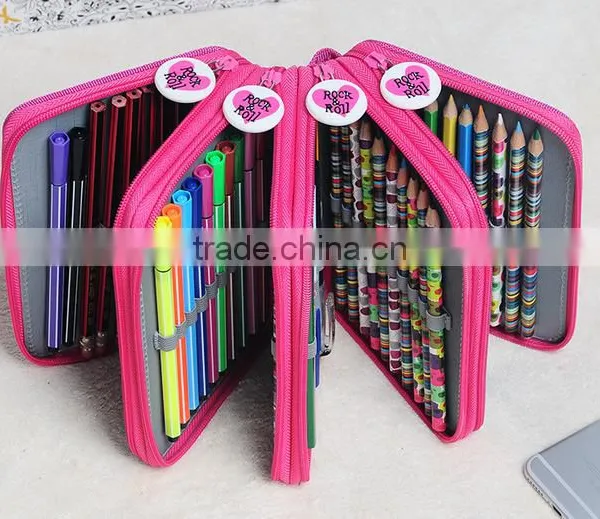 Factory Wholesale Drawing Sketching 36 Pieces Canvas Roll Up Pencil Case photo-6