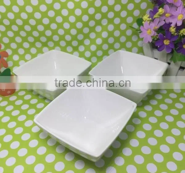 China Manufacturer Stocked White Porcelain Square Dish/food Dish/rice Dish photo-4