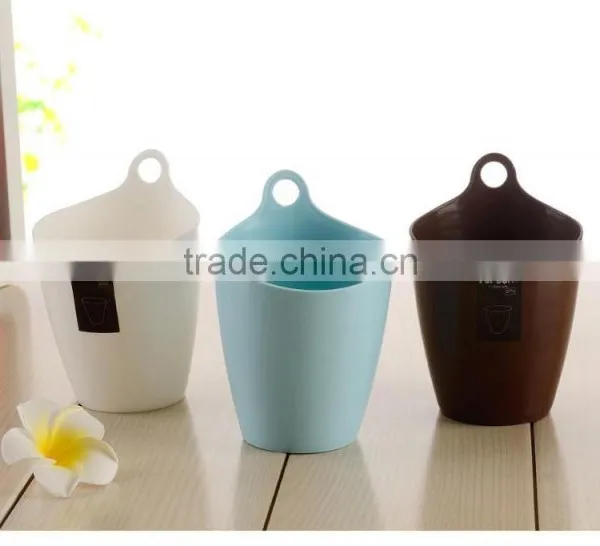 Pure Color Plastic Round Trash Can /ash-bin/plastic Waste Container for Home Use photo-4