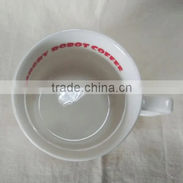 High Quality Porcelain Coffee Cup Mug Set "Angry Robot Coffee" photo-5