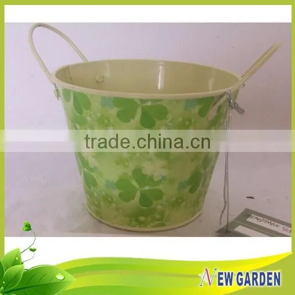 High Standard Cheap Round Balcony Metal Plastic Hanging Basket Pots photo-2