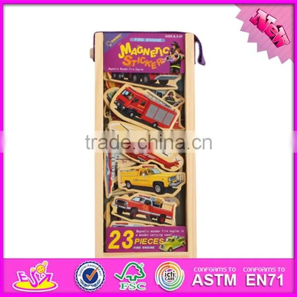 2016 New Design 23 Pieces Kids Educational Toy Wooden Magnetic Puzzle Map W14J005 photo-5