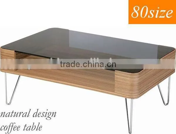 Modern Square Folding Wooden Coffee Table, Living Room Furniture photo-5