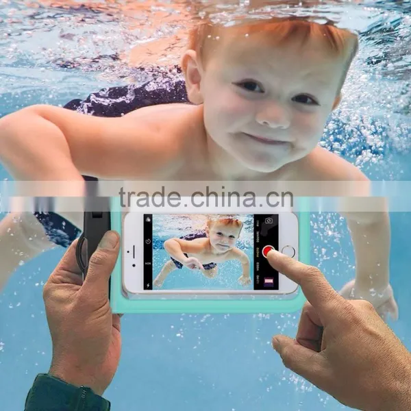 Diving and Swimming Waterproof Phone Bag Clear Touchable Material photo-5