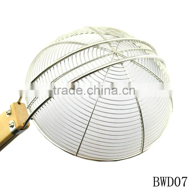Stainless Steel Fry Strainer With Wooden Handle photo-5