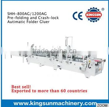 SHH Pre-folding and Bottom Lock Automatic Folder Gluer Machine