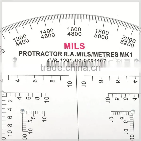 Kearing Brand Manufacture 6"military Mapwork Protractor,military Half Moon Protractor,military Round Protractor Plotter#KMP-1 photo-2