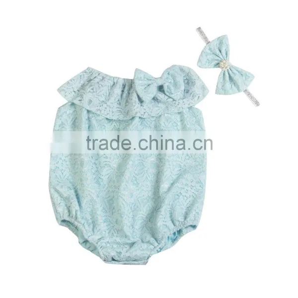 New Arrive 0-4years Lace Cotton Baby Romper photo-5